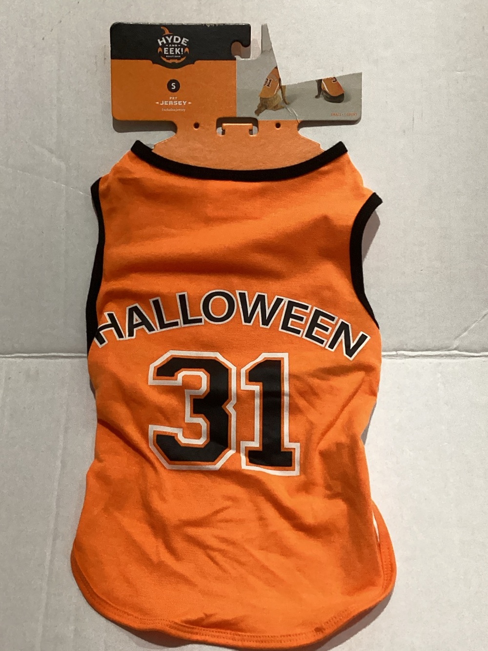 Hyde & Eek! Orange 'Halloween 31' Dog Jersey - Small